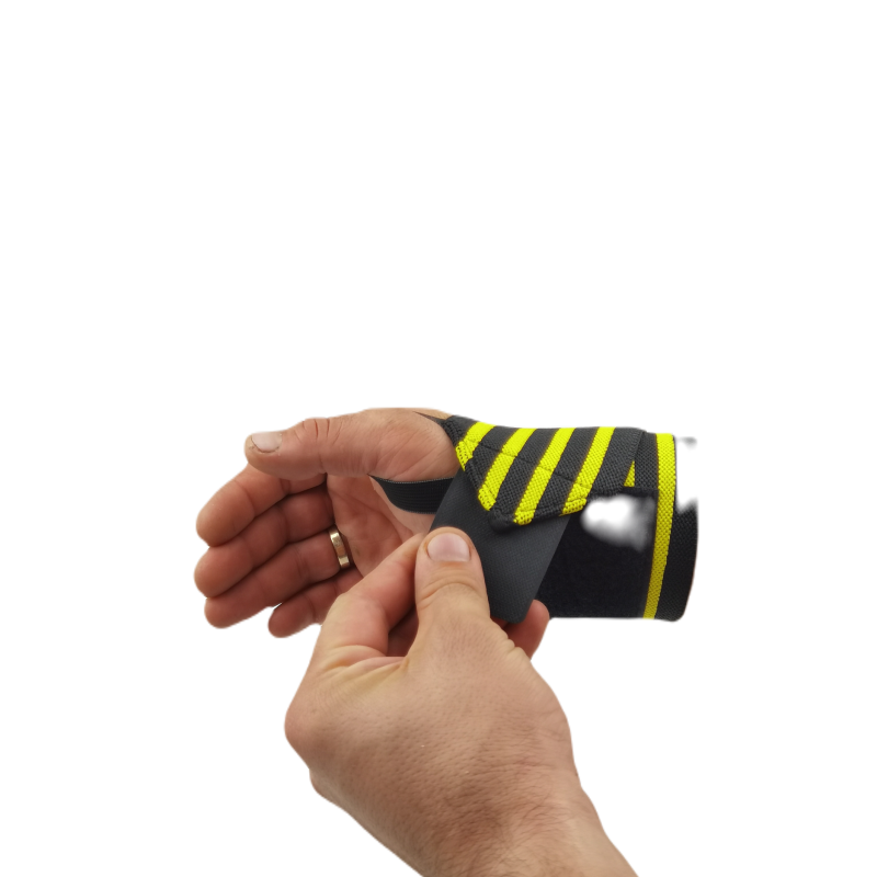 Stabilizator nadgarstka NettleTree STAB PRO 2 szt. | Usztywniacz treningowy i sportowy żołto-czarny