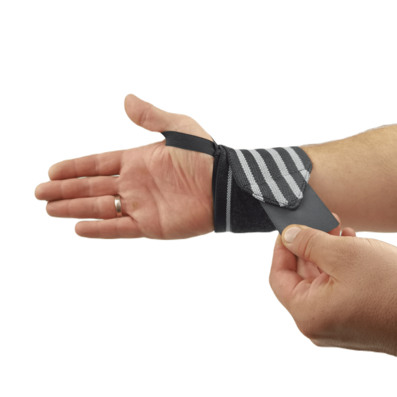 Stabilizator nadgarstka NettleTree STAB PRO 2 szt. | Usztywniacz treningowy i sportowy szaro-czarny