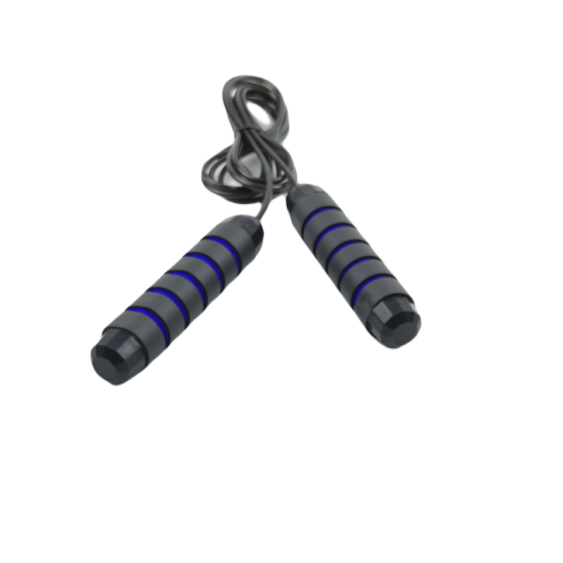 Skakanka bokserska CrossFit łożyskowa 280 cm – profesjonalna regulowana NettleTree czarno-niebieska