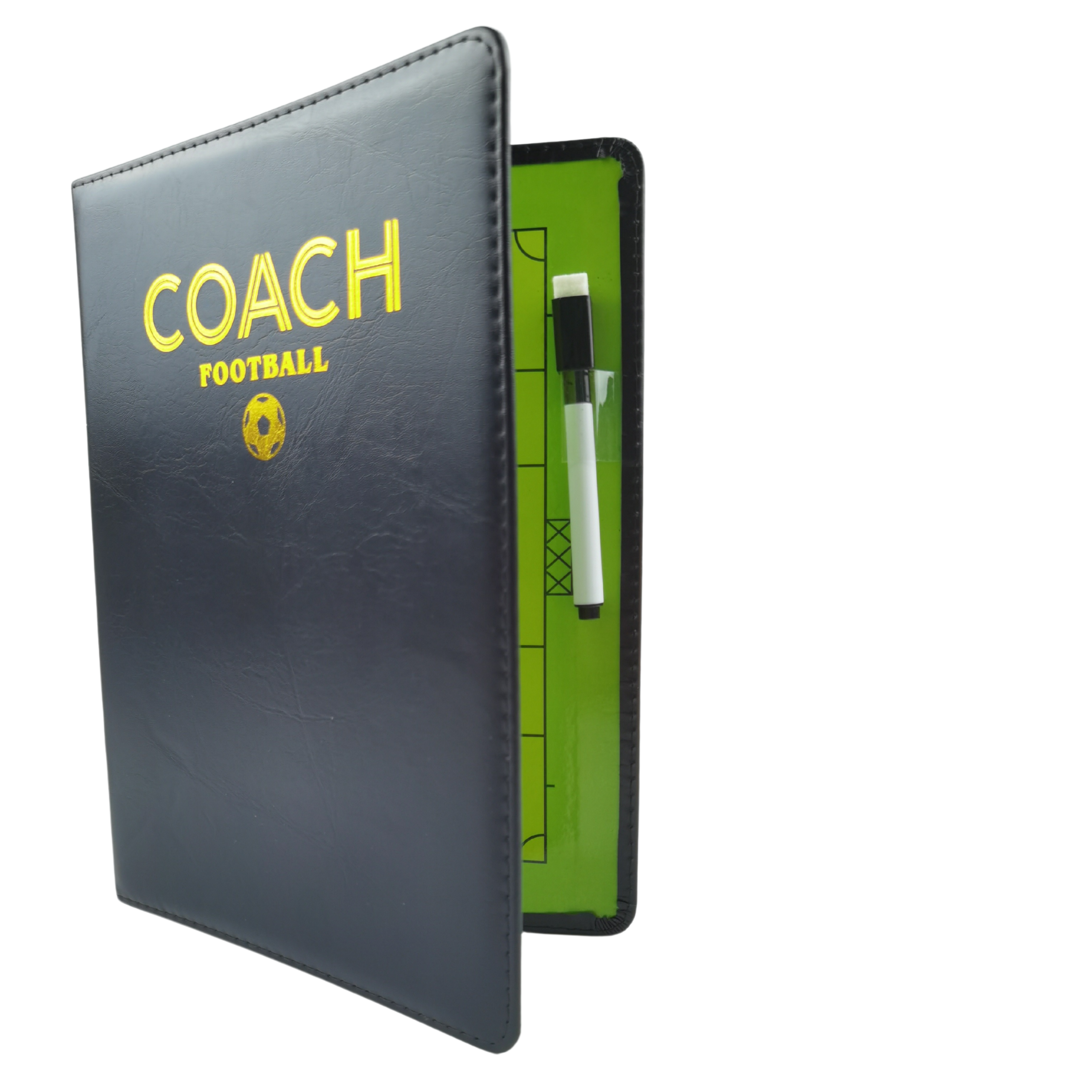 Tablica taktyczna trenerska magnetyczna do piłki nożnej | Folder z magnesami i markerem - obrazek 2