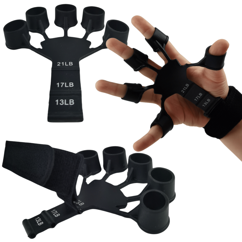 Finger Gripper – profesjonalny ściskacz do dłoni i palców czarny 6-9kg