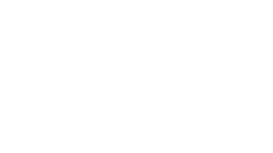 NETTLETREE logo achromatyczne białe przezroczyste tło PNG