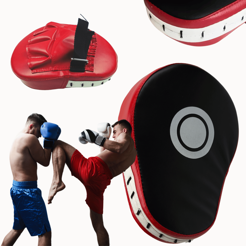 Profilowana łapa bokserska trenera – tarcza treningowa MMA Bushido | Skóra PU, amortyzacja i precyzja
