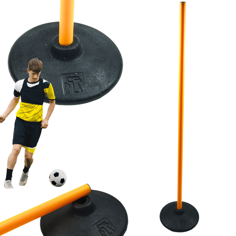 Zestaw Treningowy NettleTree | Tyczka 100cm + Podstawa Gumowa Ø25mm | Koordynacja, Zwinność, Fitness