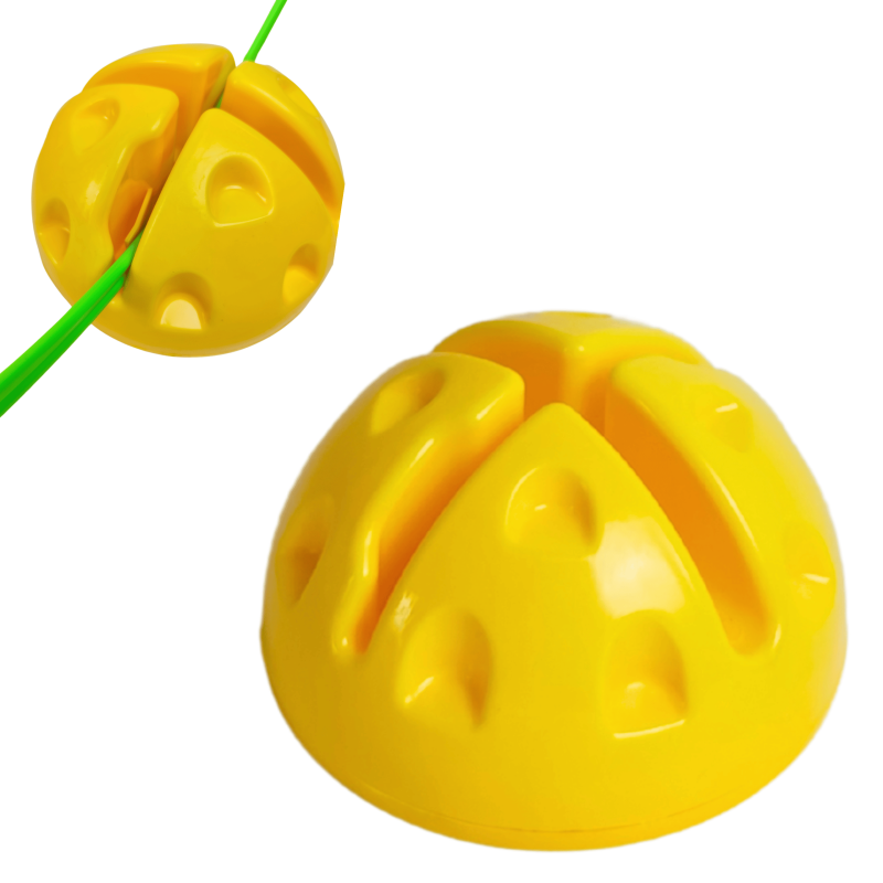 Podstawka pod Tyczki Treningowe 25mm – Plastikowa Żółta | Stabilna Baza do Tyczek i Kół Koordynacyjnych | Trening Piłkarski, Agility