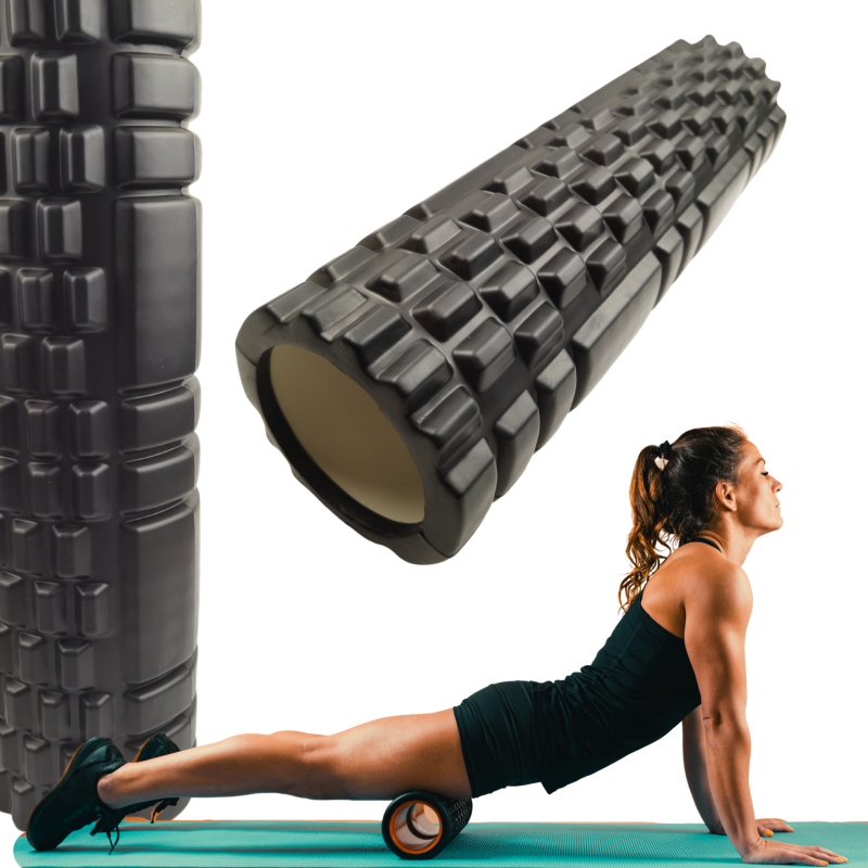 Wałek do masażu pleców i nóg 30 cm – Roller do rolowania mięśni, fitness, fizjoterapia