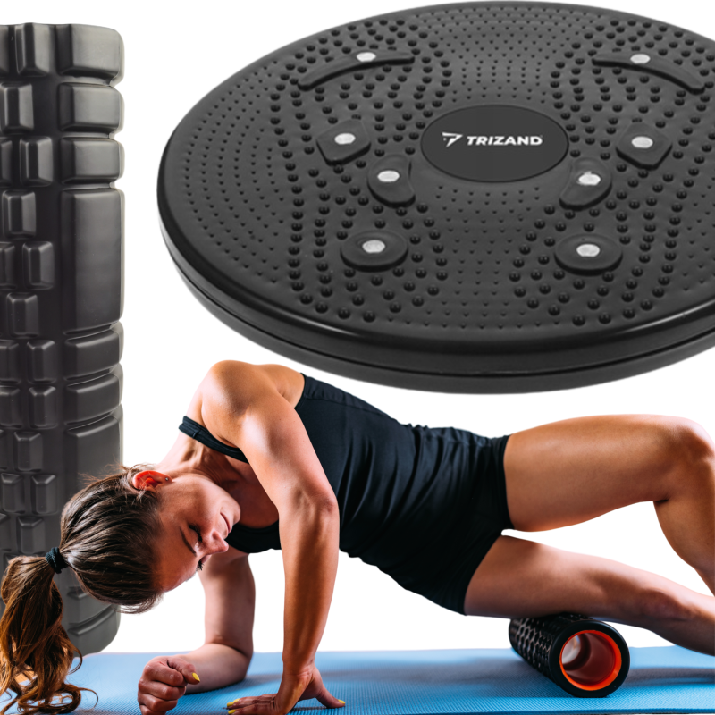 Wałek 45cm + Twister | Zestaw treningowy 2w1 Fitness