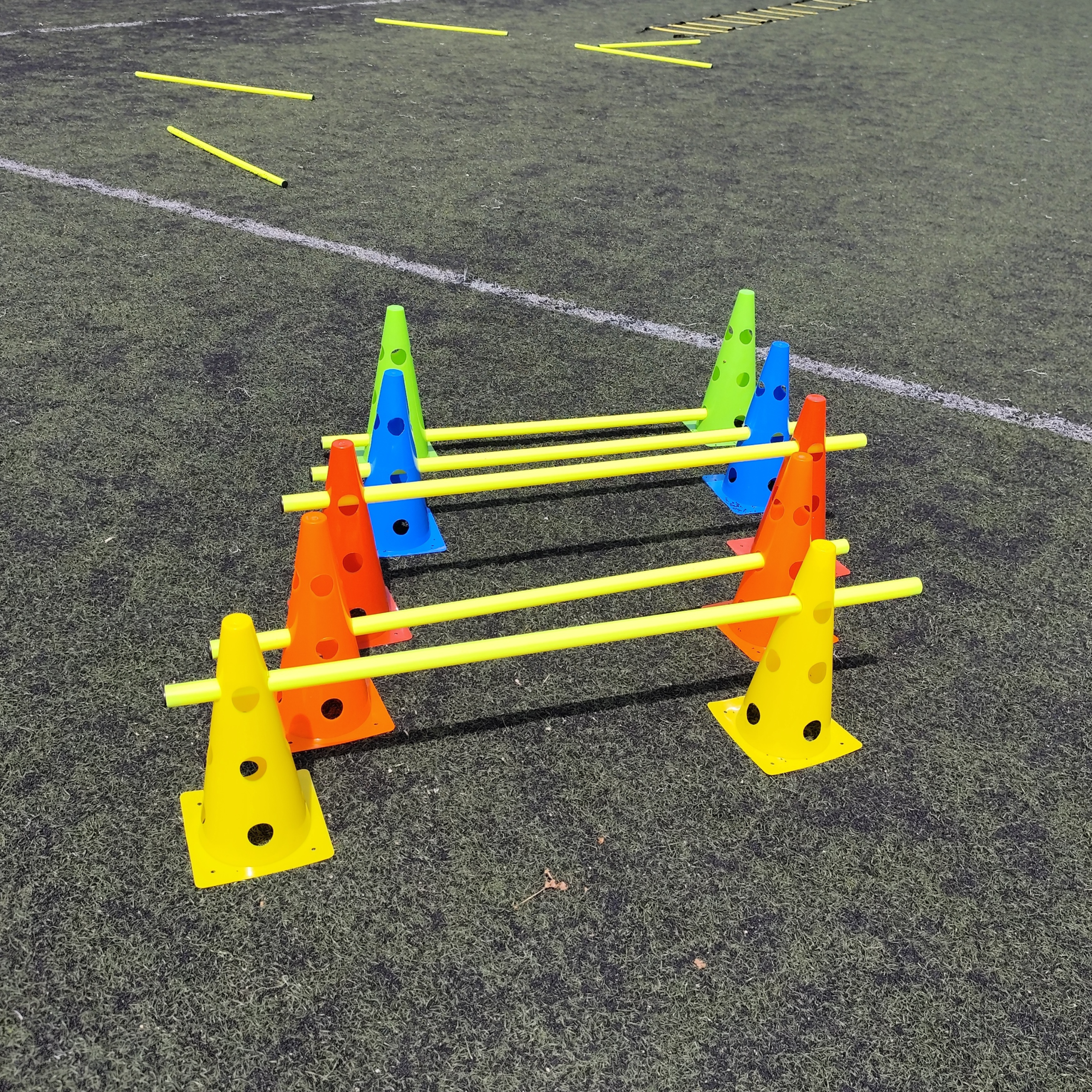 Tyczka Treningowa Gimnastyczna 100 cm Żółta – 1 sztuka | Trening Koordynacji i Fitness - obrazek 6