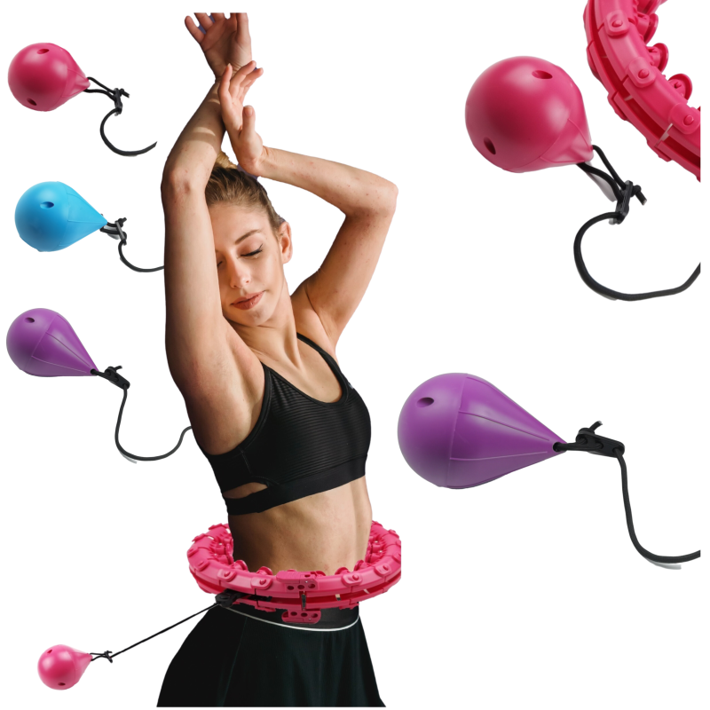 Kula z obciążeniem 300 g do Hula Hop SMART NettleTree PRO + sznurek - fioletowa