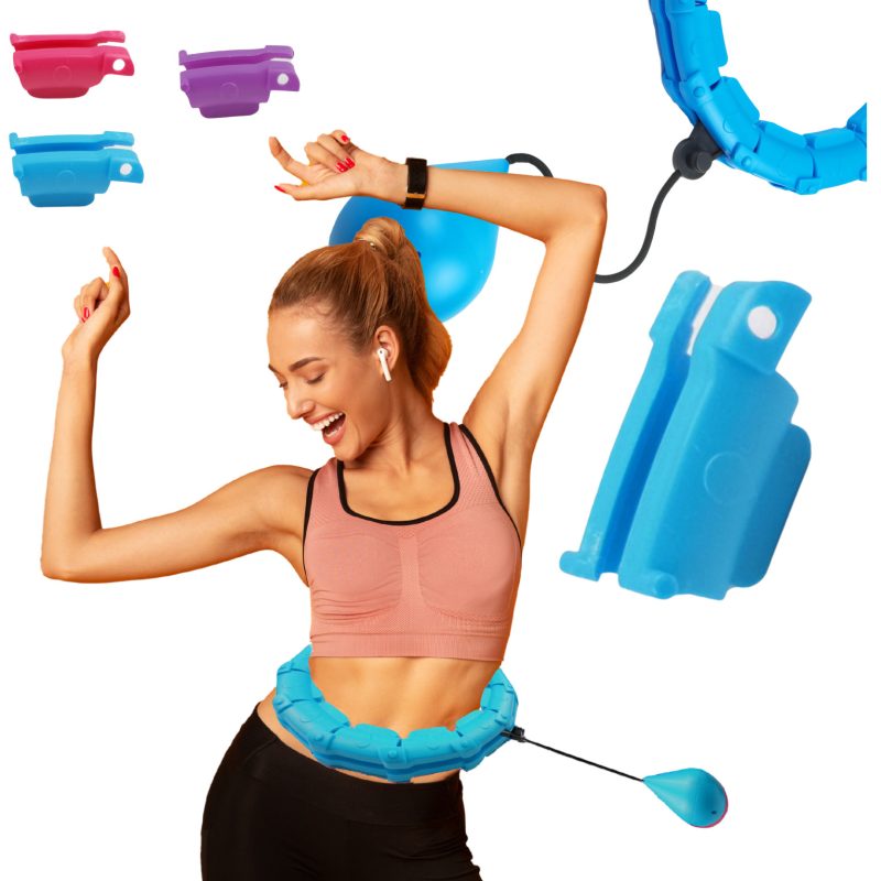 Segmenty do hula hop z masażerem NettleTree PRO – 1 szt. niebieski | Kompatybilny element rozszerzający