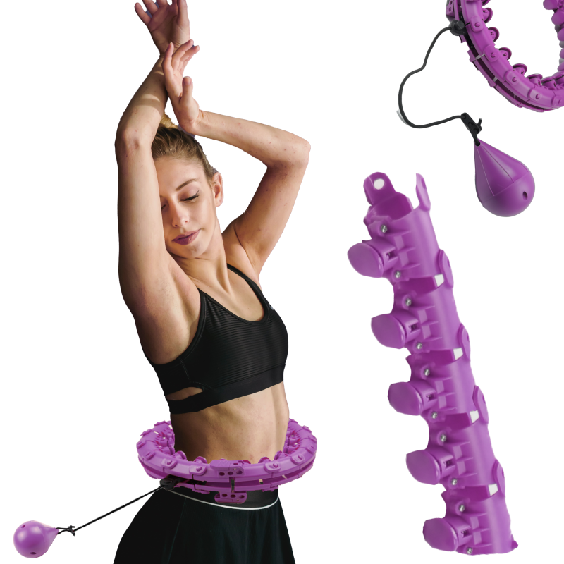 Segmenty 5 szt. do Hula Hop – powiększenie o 30 cm – kolor fioletowy