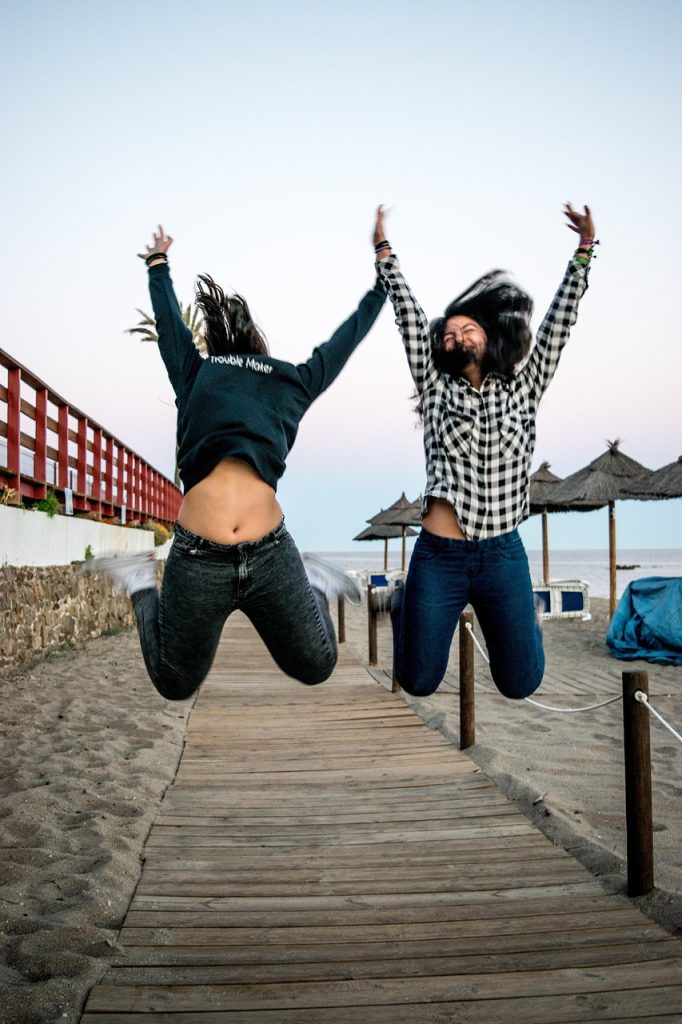jump, action, fun, beach, sport child, physical activity, exercise, people, joy, nature, energy, vitality, happiness